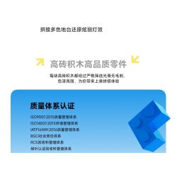 Gobricks B2025R We Will Rock You Xếp hình lắp ráp ghép mô hình Buổi hòa nhạc FUN loa thông minh Xiaodu