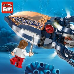 Enlighten 1305 Qman 1305 non  MỰC MÁY CỦA HẢI TẶC bộ đồ chơi xếp lắp ráp ghép mô hình Pirates Of The Caribbean LEGENDARY PIRATES Cướp Biển Vùng Caribe 231 khối