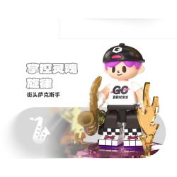 Gobricks B2025R We Will Rock You Xếp hình lắp ráp ghép mô hình Buổi hòa nhạc FUN loa thông minh Xiaodu