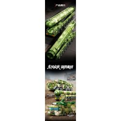 SEMBO 203265 Xếp hình lắp ráp ghép mô hình Tên lửa liên lục địa Dongfeng-61 1:45