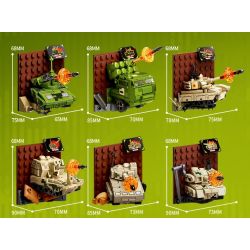 SEMBO 203253 SEMBO 203254 SEMBO 203255 SEMBO 203256 SEMBO 203257 SEMBO 203258 SEMBO 203259 SEMBO 203260 Xếp hình lắp ráp ghép mô hình Nam châm gắn tủ lạnh văn hóa quân sự sáng tạo 8 loại