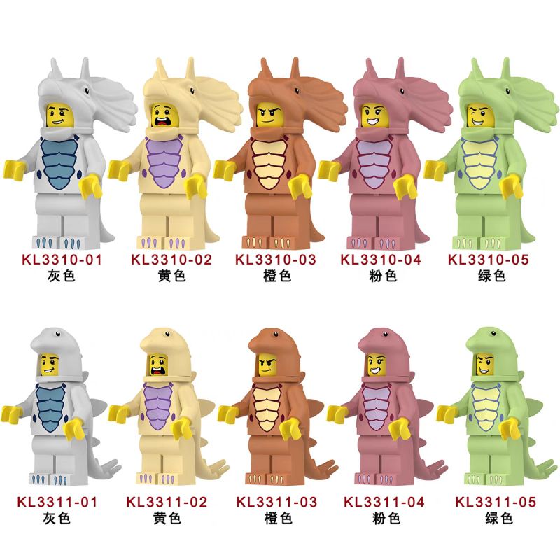 unknown YKM07 unknown KM049 unknown KM050 unknown KM051 unknown KM052 unknown KM053 unknown KM054 unknown KM055 unknown KM056 unknown KM057 unknown KM058 Xếp hình lắp ráp ghép mô hình 8 loại nhân vật trang phục khủng long