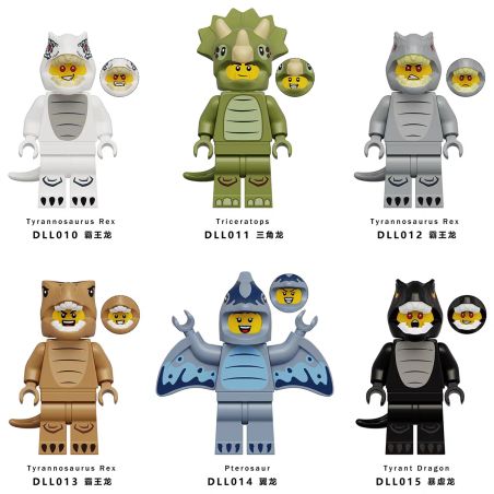 unknown DLL010 unknown DLL011 unknown DLL012 unknown DLL013 unknown DLL014 unknown DLL015 Xếp hình lắp ráp ghép mô hình 6 loại nhân vật trang phục khủng long