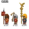 Guangdong Ruizhida N826 Guangdong Ruizhida N827 Guangdong Ruizhida N828 Xếp hình lắp ráp ghép mô hình Nhân vật nhỏ của quân đoàn La Mã 3 loại