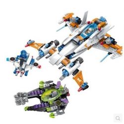 Enlighten 1615 Qman 1615 non  ĐUỔI BẮT TÀU HỦY DIỆT bộ đồ chơi xếp lắp ráp ghép mô hình Space Adventure SPACE ADVENTURE CHASE DESTROYER Thám Hiểm Không Gian 478 khối