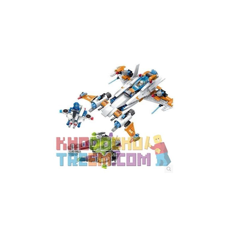 Enlighten 1615 Qman 1615 non  ĐUỔI BẮT TÀU HỦY DIỆT bộ đồ chơi xếp lắp ráp ghép mô hình Space Adventure SPACE ADVENTURE CHASE DESTROYER Thám Hiểm Không Gian 478 khối