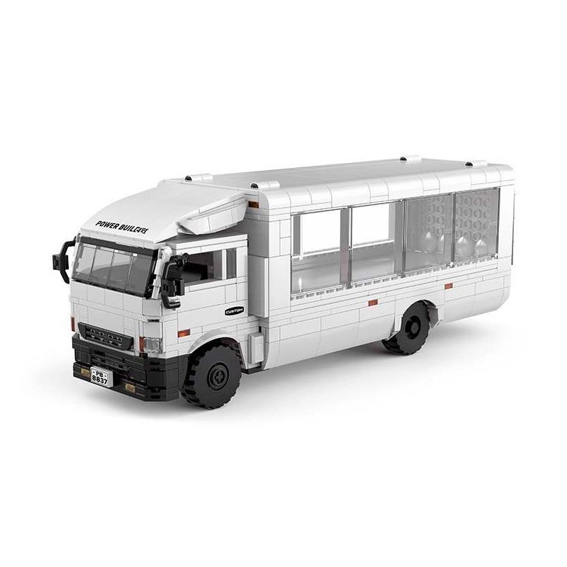 Pibo PB8837 Xếp hình lắp ráp ghép mô hình Người tiên phong chắp cánh ước mơ: Xe đầu kéo chở hàng Mitsubishi