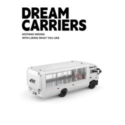 Pibo PB8837 Xếp hình lắp ráp ghép mô hình Người tiên phong chắp cánh ước mơ: Xe đầu kéo chở hàng Mitsubishi