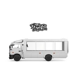 Pibo PB8837 Xếp hình lắp ráp ghép mô hình Người tiên phong chắp cánh ước mơ: Xe đầu kéo chở hàng Mitsubishi