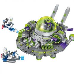 Enlighten 1611 Qman 1611 non  NGĂN CHẶN PHI THUYỀN NGOÀI HÀNH TINH bộ đồ chơi xếp lắp ráp ghép mô hình Space Adventure SPACE ADVENTURE INTERCEPT ALIEN CRUISER Thám Hiểm Không Gian 339 khối
