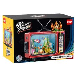 GULY 60518 Retro TV Xếp hình lắp ráp ghép mô hình truyền hình cổ điển