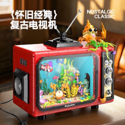 GULY 60518 Retro TV Xếp hình lắp ráp ghép mô hình truyền hình cổ điển