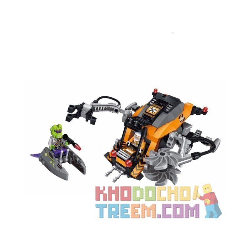 Enlighten 1609 Qman 1609 non  NGĂN CHẶN MÔ TÔ BAY CỦA NGƯỜI NGOÀI HÀNH TINH bộ đồ chơi xếp lắp ráp ghép mô hình Space Adventure SPACE ADVENTURE MINING SHIP ATTACKED Thám Hiểm Không Gian 224 khối