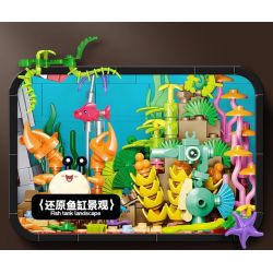 GULY 60518 Retro TV Xếp hình lắp ráp ghép mô hình truyền hình cổ điển