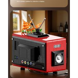 GULY 60518 Retro TV Xếp hình lắp ráp ghép mô hình truyền hình cổ điển