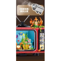 GULY 60518 Retro TV Xếp hình lắp ráp ghép mô hình truyền hình cổ điển