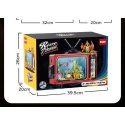 GULY 60518 Retro TV Xếp hình lắp ráp ghép mô hình truyền hình cổ điển