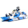 GUDI 8024 non  TÀU TÊN LỬA CAO TỐC TÀNG HÌNH bộ đồ chơi xếp lắp ráp ghép mô hình Military Army STEALTH MISSILE BOAT Quân Sự Bộ Đội 578 khối