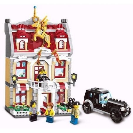 Enlighten 1130 Qman 1130 non  TÒA THỊ CHÍNH bộ đồ chơi xếp lắp ráp ghép mô hình City Thành Phố 742 khối