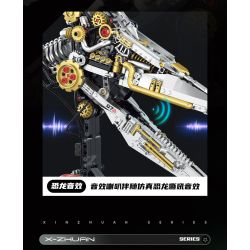 XINZHUAN XZ0007 DinoMech Xếp hình lắp ráp ghép mô hình Hộp sọ thằn lằn cơ khí