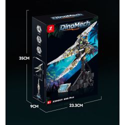 XINZHUAN XZ0007 DinoMech Xếp hình lắp ráp ghép mô hình Hộp sọ thằn lằn cơ khí