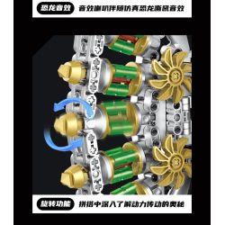 XINZHUAN XZ0008 DinoMech Xếp hình lắp ráp ghép mô hình Sọ Dilophosaurus cơ khí