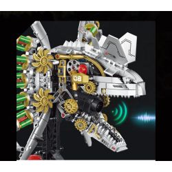 XINZHUAN XZ0008 DinoMech Xếp hình lắp ráp ghép mô hình Sọ Dilophosaurus cơ khí