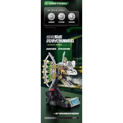 XINZHUAN XZ0008 DinoMech Xếp hình lắp ráp ghép mô hình Sọ Dilophosaurus cơ khí