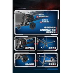 iBlock ib1207 Xếp hình lắp ráp ghép mô hình Linh hồn của đất nước: Sự trỗi dậy của vũ khí hạng nặng: Máy bay không người lái quân sự