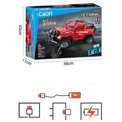 DOUBLEE CADA C51001 51001 non  XE OFF-ROAD bộ đồ chơi xếp lắp ráp ghép mô hình  JEEP WRANGLER / OFF-ROAD WARRIOR Kỹ Thuật Công Nghệ Cao Mô Hình Phương Tiện 531 khối