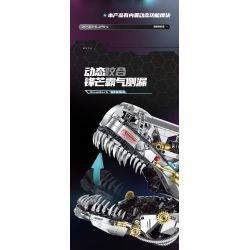 XINZHUAN XZ0005 DinoMech Xếp hình lắp ráp ghép mô hình Hộp sọ Tyrannosaurus cơ khí
