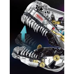 XINZHUAN XZ0005 DinoMech Xếp hình lắp ráp ghép mô hình Hộp sọ Tyrannosaurus cơ khí