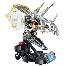 XINZHUAN XZ0006 DinoMech Xếp hình lắp ráp ghép mô hình Hộp sọ cơ học của Triceratops