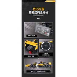 XINZHUAN XZ0002 Xếp hình lắp ráp ghép mô hình Xe công thức 1 McLaren F1