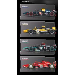 XINZHUAN XZ0002 Xếp hình lắp ráp ghép mô hình Xe công thức 1 McLaren F1