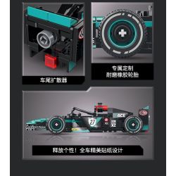 XINZHUAN XZ0003 Xếp hình lắp ráp ghép mô hình Xe công thức 1 Mercedes F1