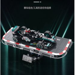 XINZHUAN XZ0003 Xếp hình lắp ráp ghép mô hình Xe công thức 1 Mercedes F1