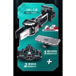 XINZHUAN XZ0003 Xếp hình lắp ráp ghép mô hình Xe công thức 1 Mercedes F1