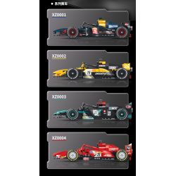 XINZHUAN XZ0003 Xếp hình lắp ráp ghép mô hình Xe công thức 1 Mercedes F1