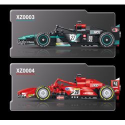 XINZHUAN XZ0003 Xếp hình lắp ráp ghép mô hình Xe công thức 1 Mercedes F1