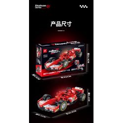 XINZHUAN XZ0004 Xếp hình lắp ráp ghép mô hình Xe công thức 1 Ferrari F1