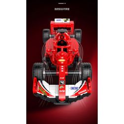 XINZHUAN XZ0004 Xếp hình lắp ráp ghép mô hình Xe công thức 1 Ferrari F1
