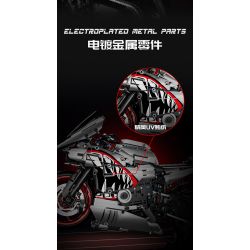 TMQ X6601 Xếp hình lắp ráp ghép mô hình Xe máy Yamaha Shark