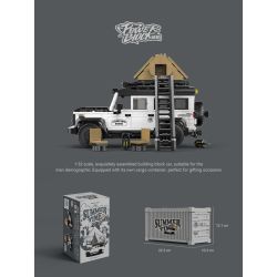 Pibo PB8825 Xếp hình lắp ráp ghép mô hình Series mùa hè 2.0: Land Rover Off-Road