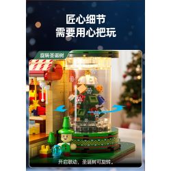 Xingya Premium 89139 Gift Factory Xếp hình lắp ráp ghép mô hình nhà máy sản xuất quà tặng