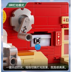 Xingya Premium 89139 Gift Factory Xếp hình lắp ráp ghép mô hình nhà máy sản xuất quà tặng