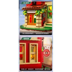 Xingya Premium 89139 Gift Factory Xếp hình lắp ráp ghép mô hình nhà máy sản xuất quà tặng