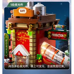 Xingya Premium 89139 Gift Factory Xếp hình lắp ráp ghép mô hình nhà máy sản xuất quà tặng