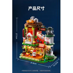 Xingya Premium 89139 Gift Factory Xếp hình lắp ráp ghép mô hình nhà máy sản xuất quà tặng