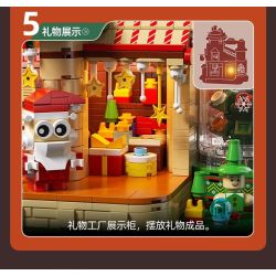 Xingya Premium 89139 Gift Factory Xếp hình lắp ráp ghép mô hình nhà máy sản xuất quà tặng